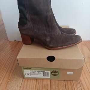 Timberland Boots - Western Style - Brown Suede - Women's Size 6.5